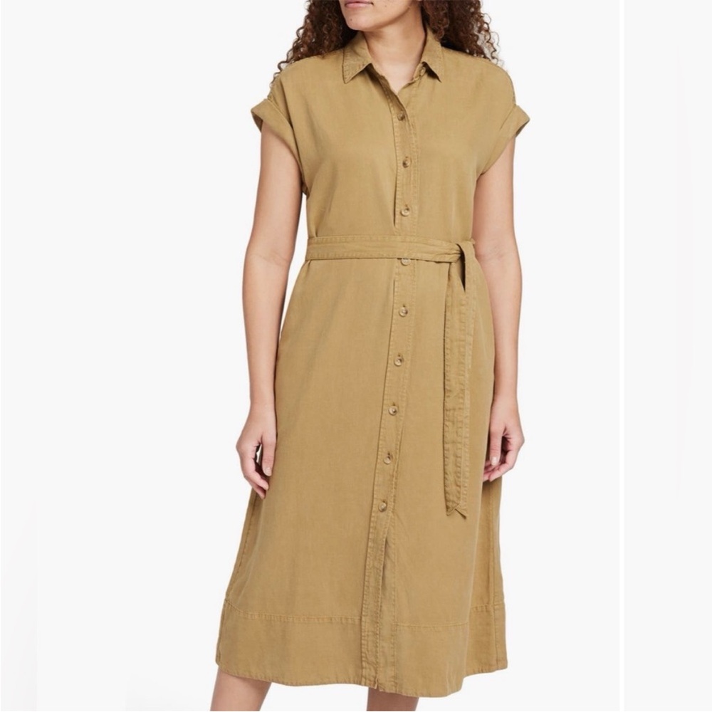 Faherty Arlie Short Sleeve‎ Shirtdress ANTIQUE BRONZE SZ S NWT #2